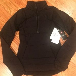 Lululemon Down For It All Pullover in Black size 6